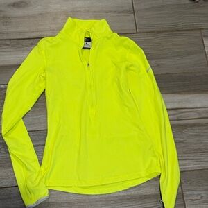 NIKE Bright Yellow Half-Zip Pullover